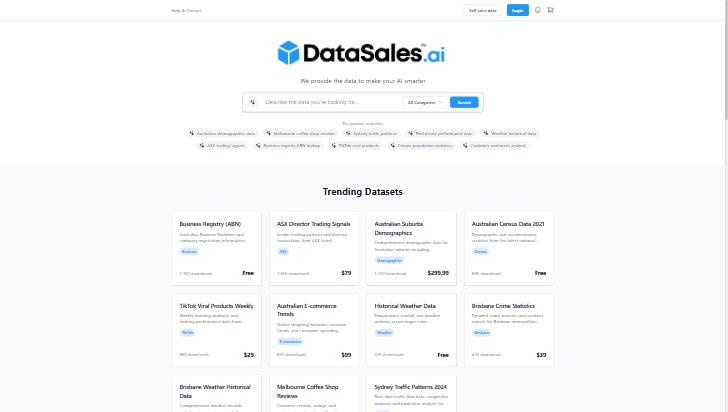 Datasales.ai screenshot